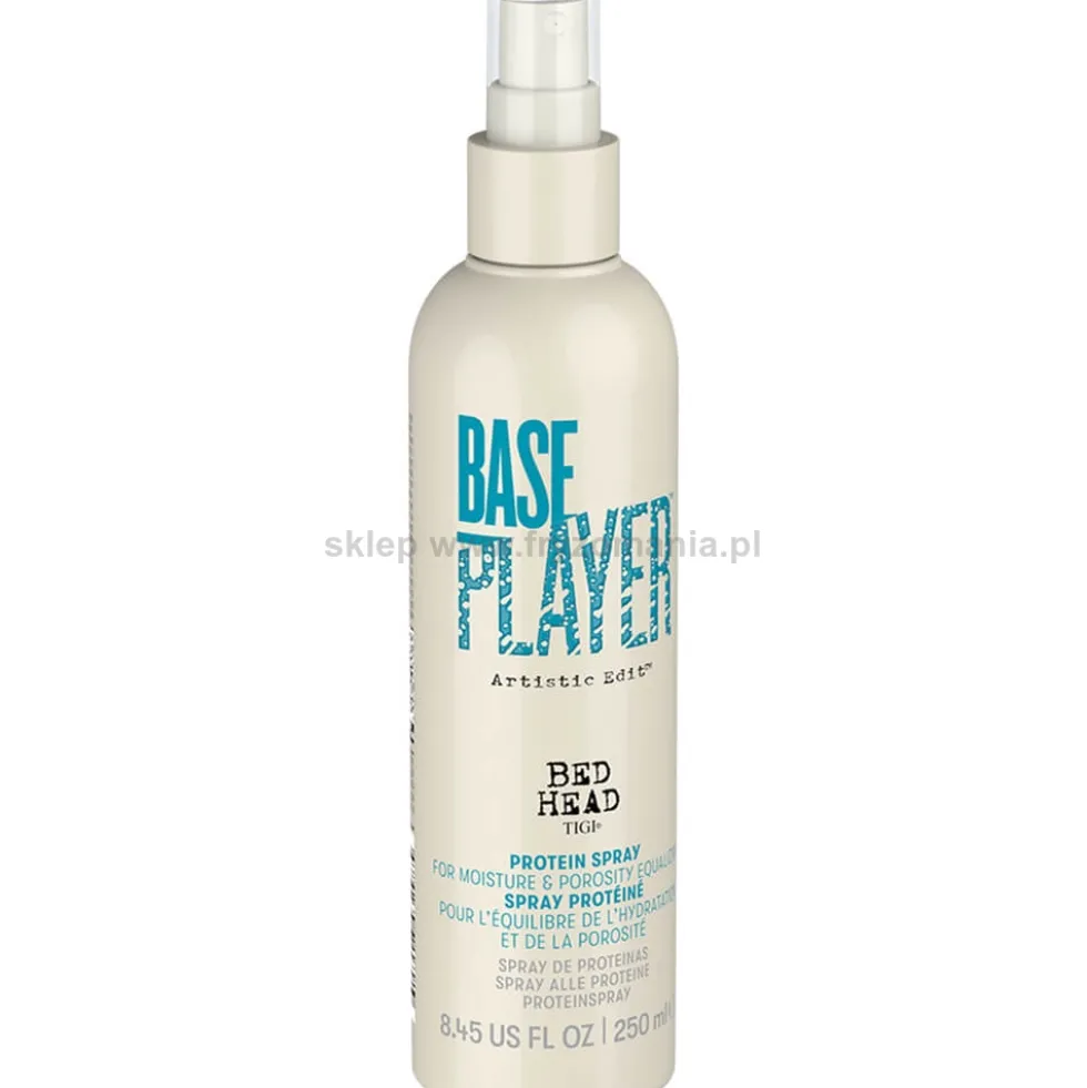 Tigi Bed Head Artistic Edit Base Player Spray nawilżający i wyrównujący porowatość do włosów z proteinami 250ml
