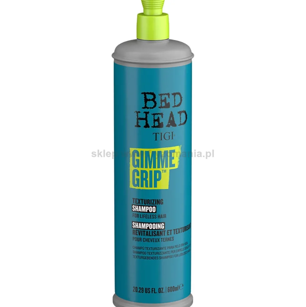 Tigi Bed Head Gimme Grip Szampon zwiększający objętość i teksturyzujący włosy 600ml