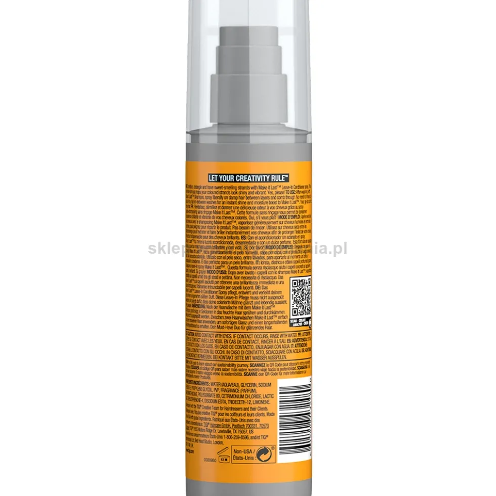 Tigi Bed Head Make It Last Odżywka do włosów farbowanych bez spłukiwania 200ml