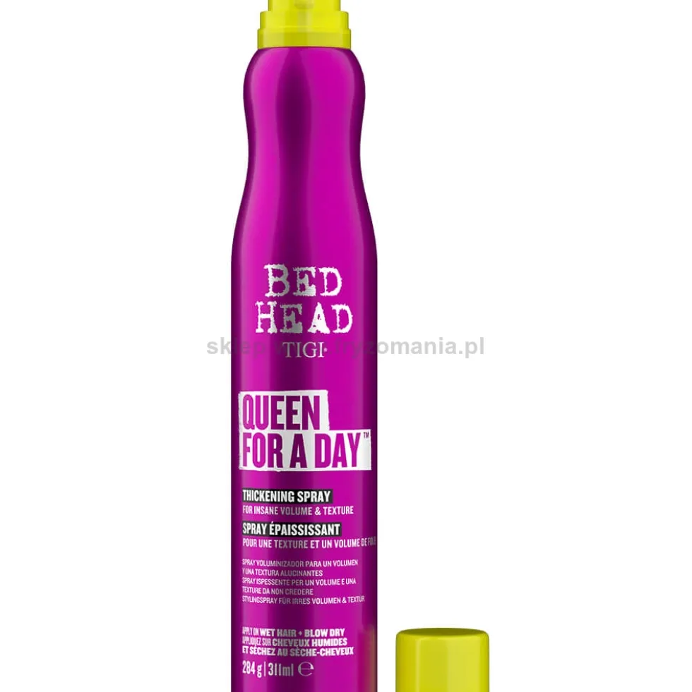 Tigi Bed Head Queen For a Day Spray dodający objętość do włosów cienkich i delikatnych 311ml