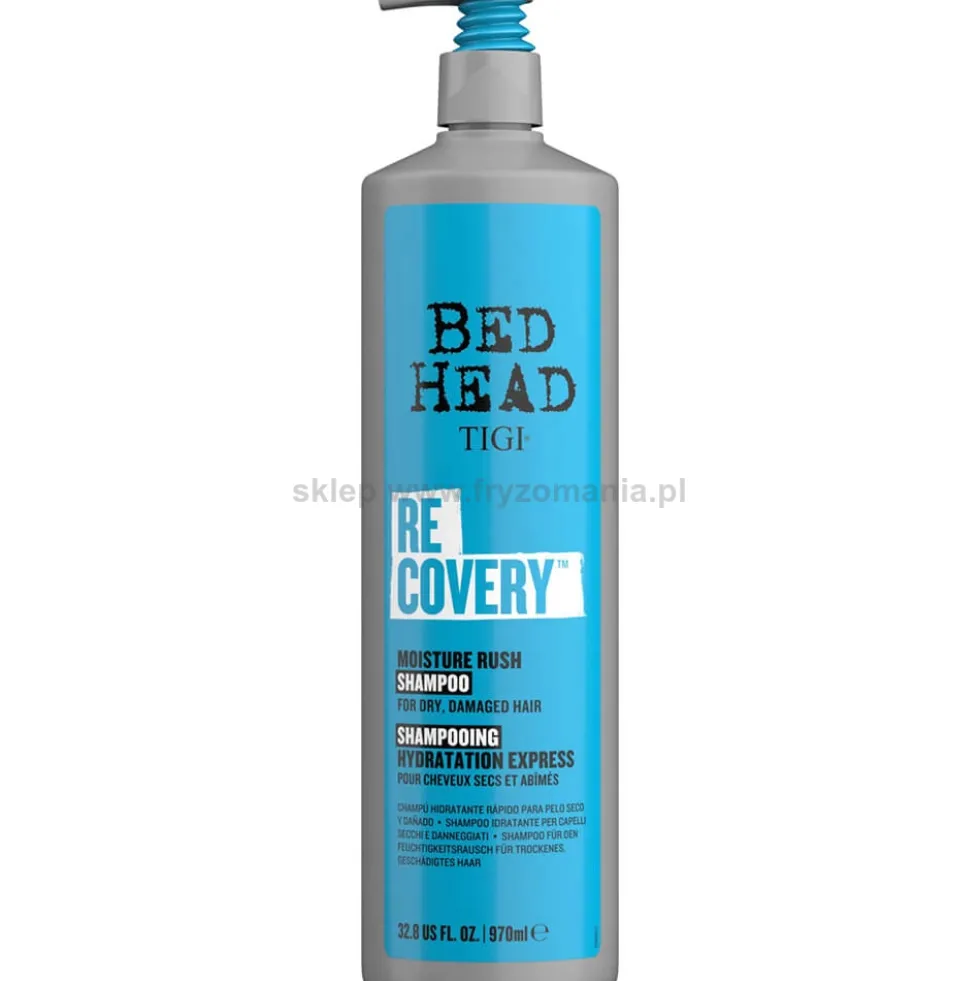 Tigi Bed Head Recovery Moisture Rush Szampon nawilżający do włosów suchych i zniszczonych 970ml