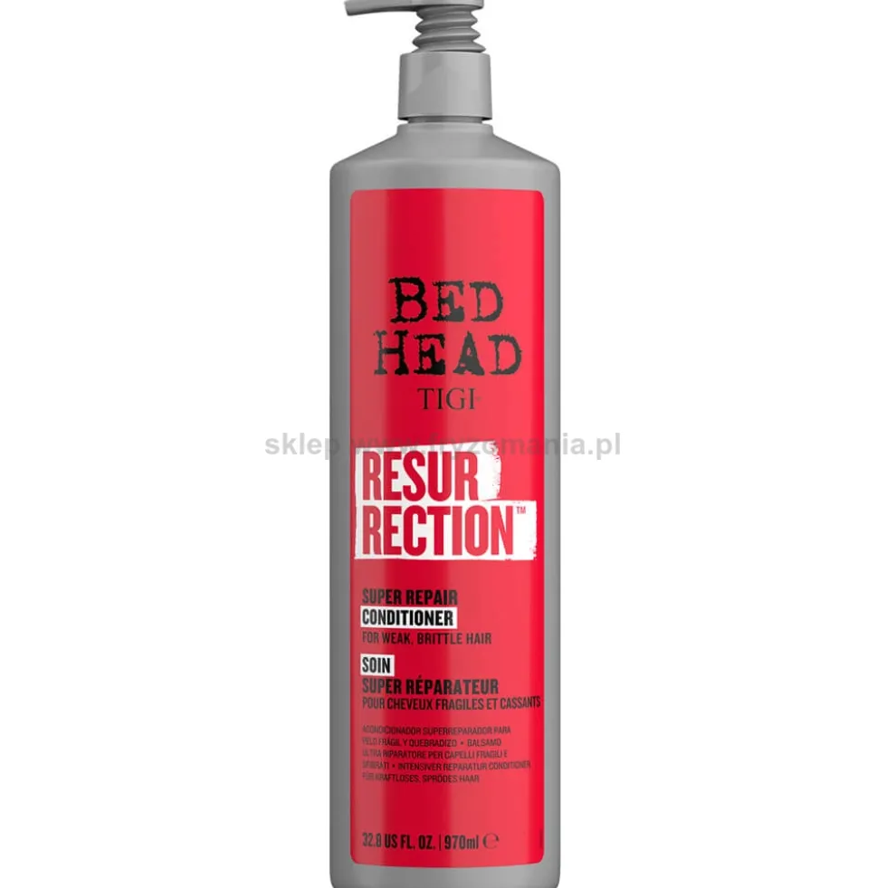 Tigi Bed Head Resurrection Repair Odżywka regenerująca do włosów zniszczonych i łamliwych 970ml