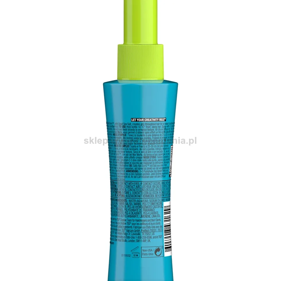 Tigi Bed Head Salty Not Sorry Texturizing Spray teksturyzujący do włosów z solą morską 100ml