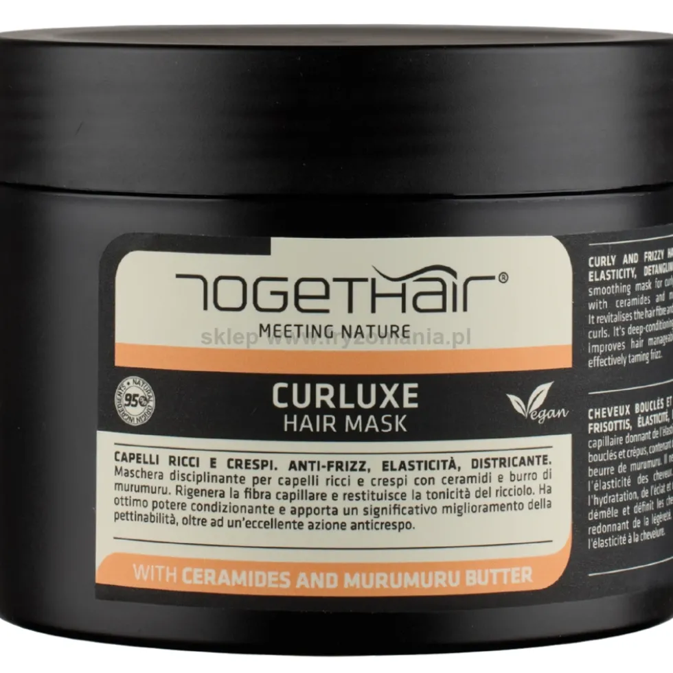 Togethair Curluxe Naturalna maska do włosów kręconych i falowanych 500ml