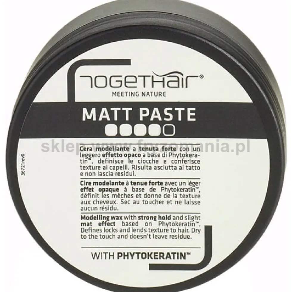 Togethair Matt Paste Pasta do modelowania włosów, matowa 100ml