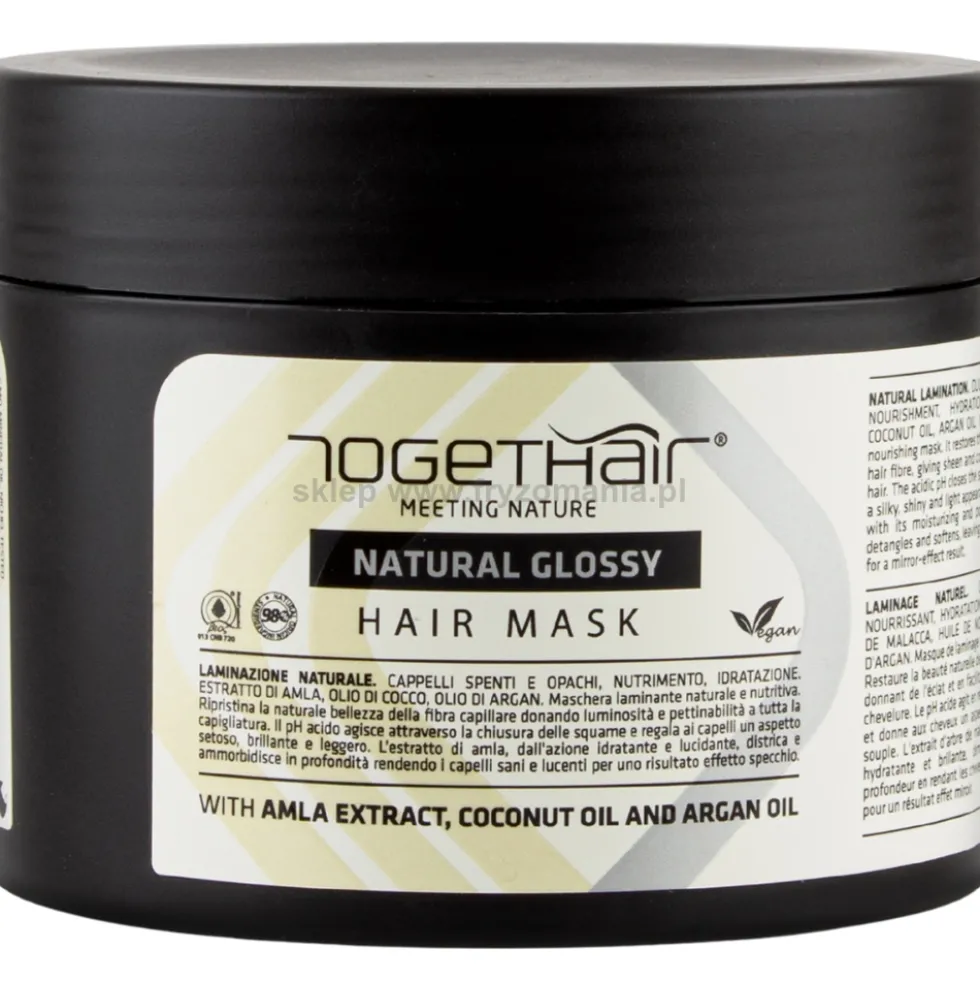 Togethair Natural Glossy Maska do laminacji włosów suchych i matowych 500ml