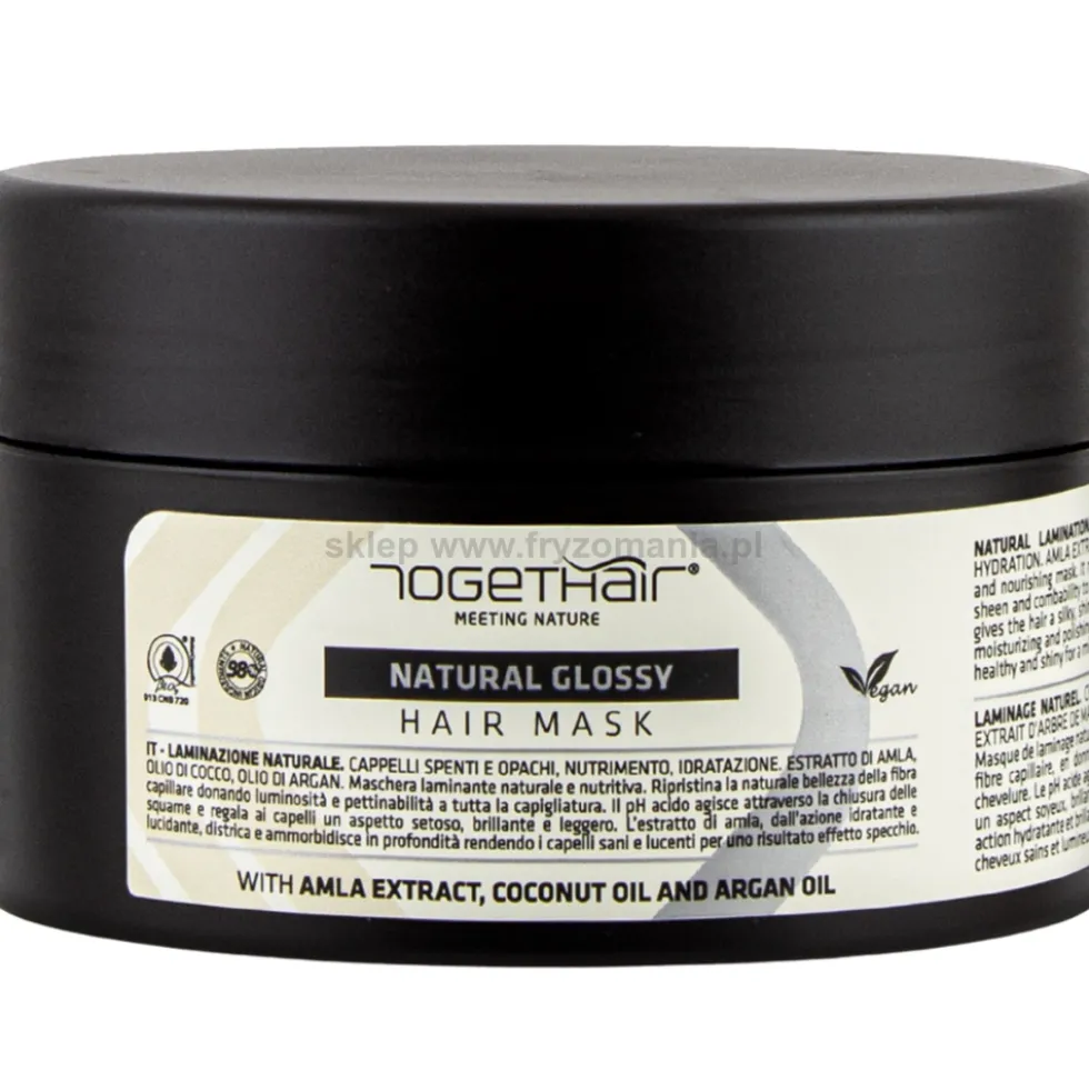 Togethair Natural Glossy Maska do laminacji włosów suchych i matowych 250ml
