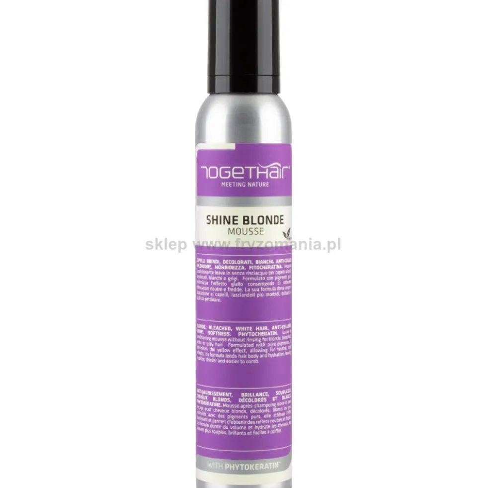 Togethair Shine Blonde Mousse Pianka do włosów blond, rozjaśnianych i siwych 200ml
