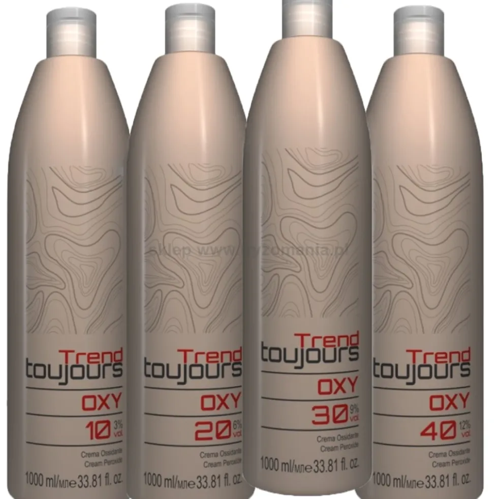 Trend Toujours Oxy Cream Peroxide Oksydant do farb 3%, 6%, 9%, 12% 1000ml
