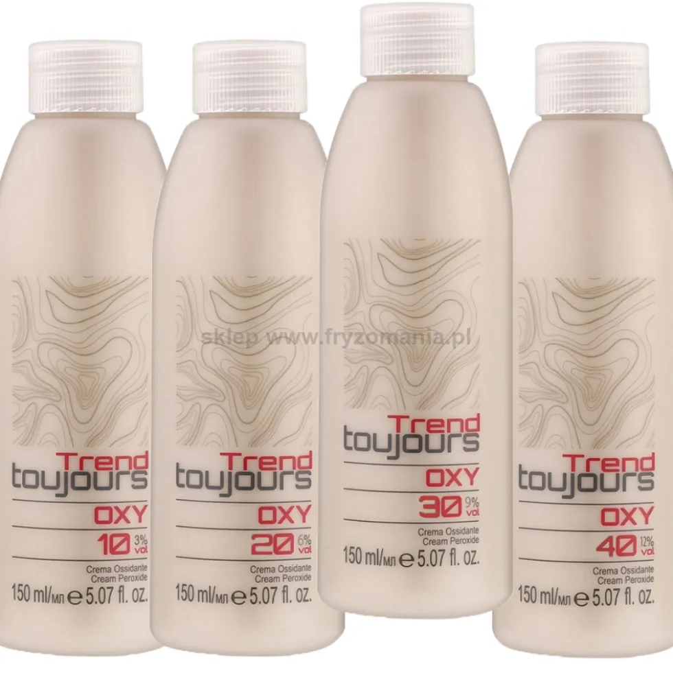 Trend Toujours Oxy Cream Peroxide Oksydant do farb 3%, 6%, 9%, 12% 150ml