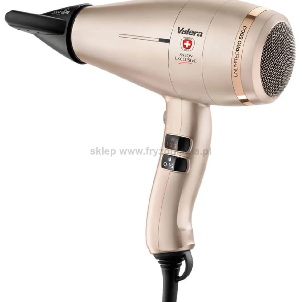 Valera Salon Exclusive Unlimited 5000 Pro Suszarka do włosów z jonizacją, lekka, różne kolory 2400W