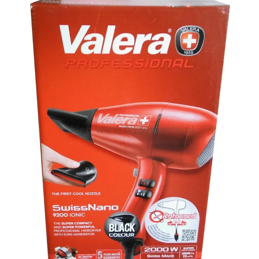 Valera Swiss Nano 9200 Ionic RotoCord suszarka do włosów 2000W