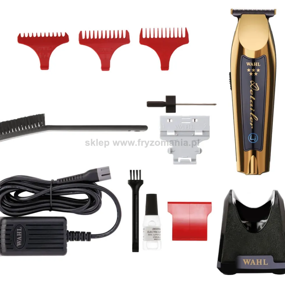 Wahl Detailer Li 5 Star Gold T-blade Trymer do włosów ze stacją dokującą