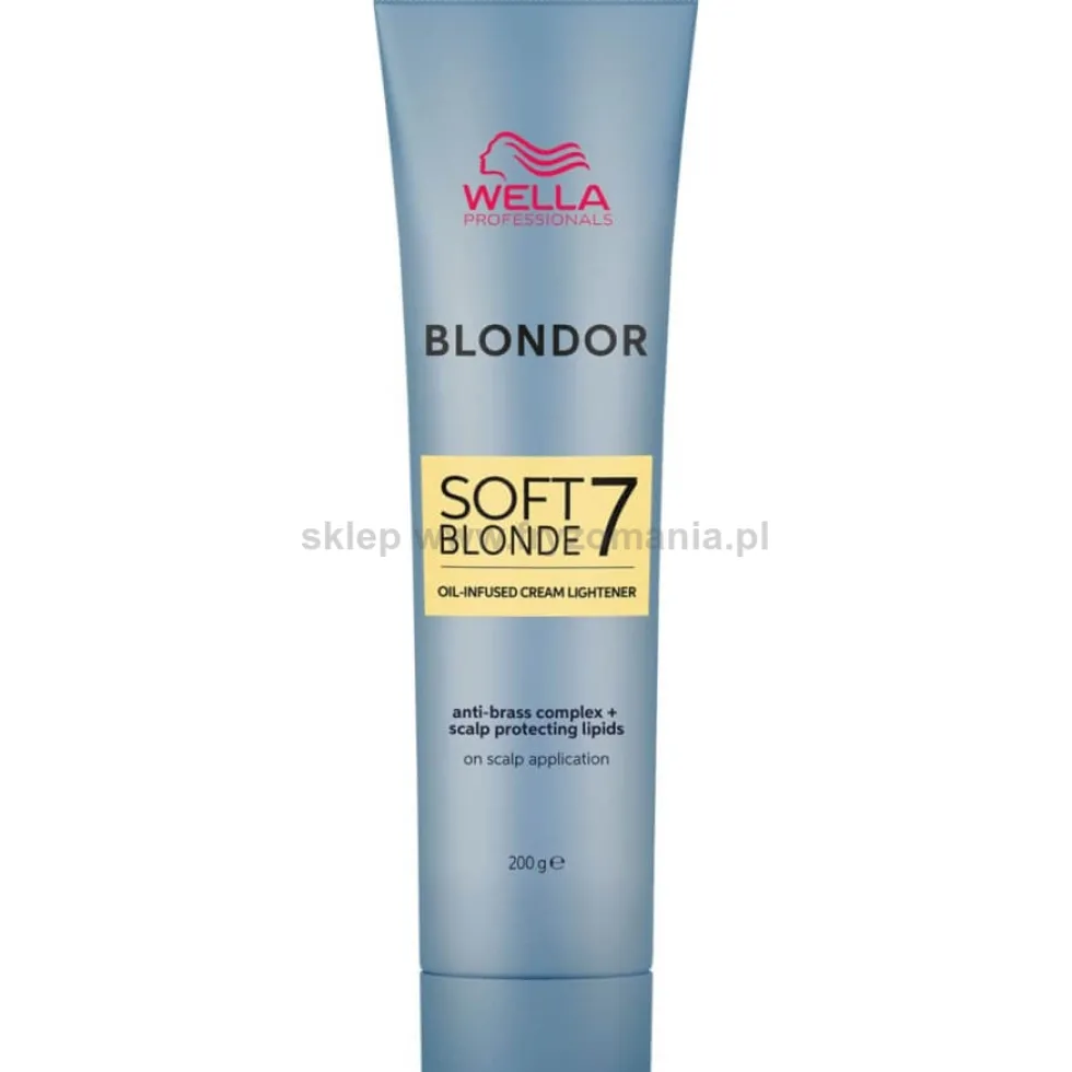 Wella Professionals Blondor Soft Blonde 7 Rozjaśniacz do włosów w kremie 200g