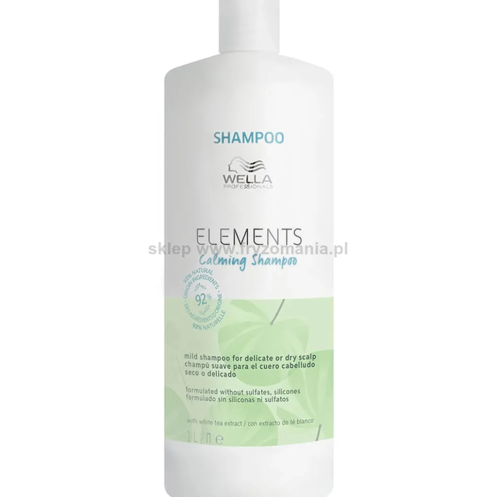 Wella Professionals Elements Calming Szampon kojący do wrażliwej i suchej skóry głowy 1000ml