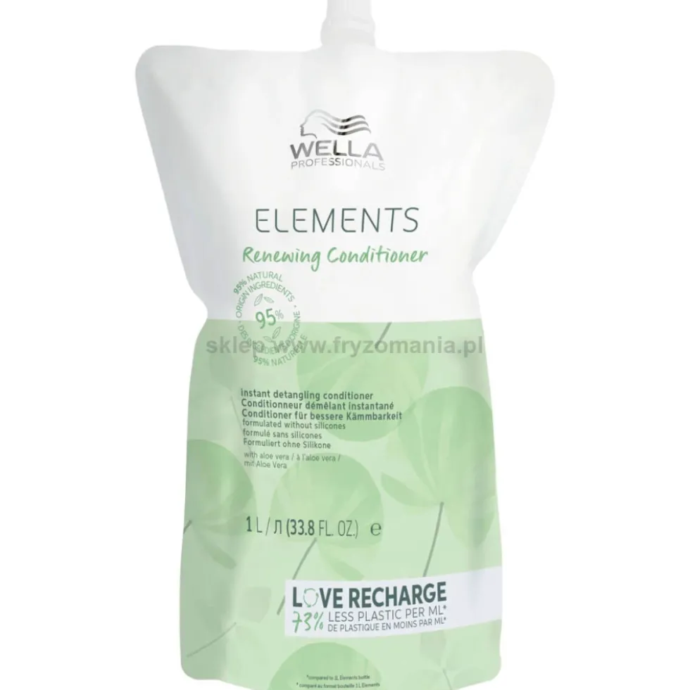 Wella Professionals Elements Renewing Szampon odbudowujący do włosów, delikatny dla skóry głowy (uzupełnienie) 1000ml