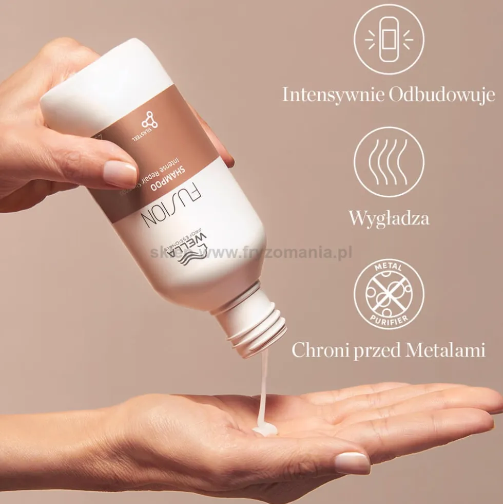 Wella Professionals Fusion Szampon intensywnie odbudowujący włosy zniszczone 500ml