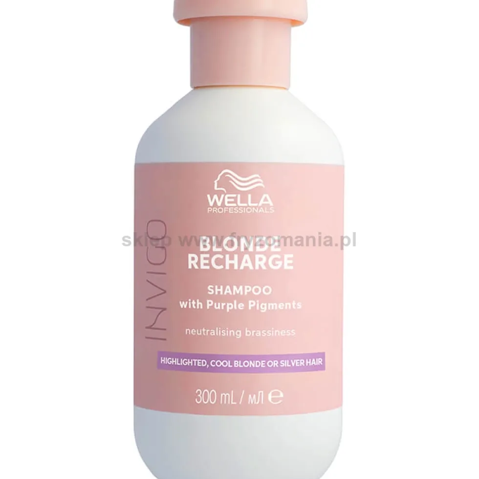 Wella Professionals Invigo Blonde Recharge Szampon do włosów blond i siwych 300ml