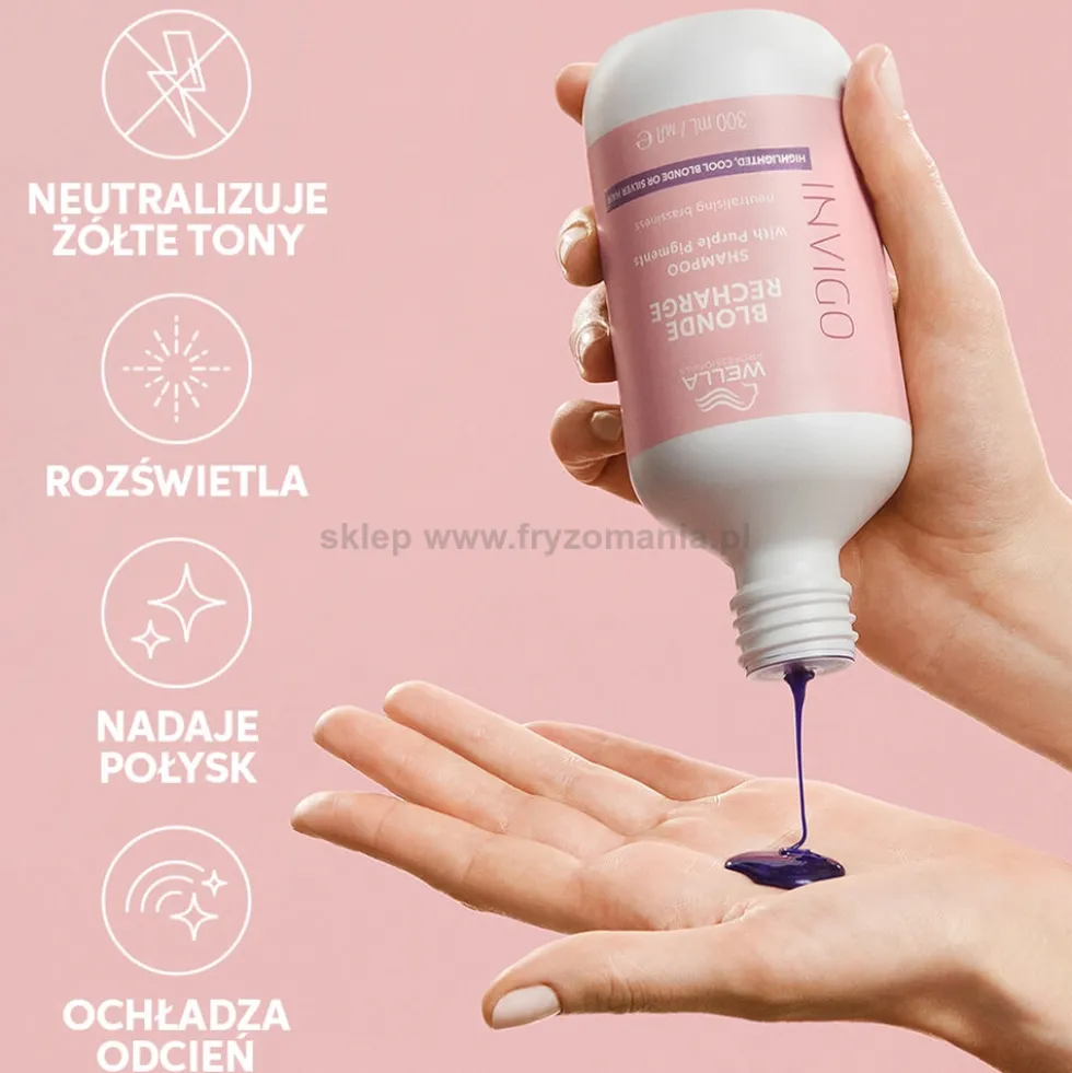Wella Professionals Invigo Blonde Recharge Szampon do włosów blond i siwych 300ml