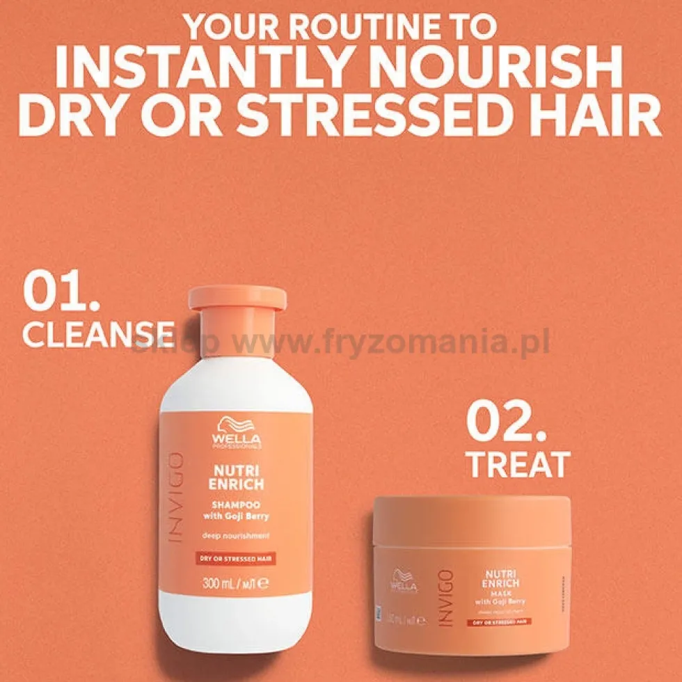 Wella Professionals Invigo Nutri Enrich Szampon rewitalizujący do włosów suchych 300ml
