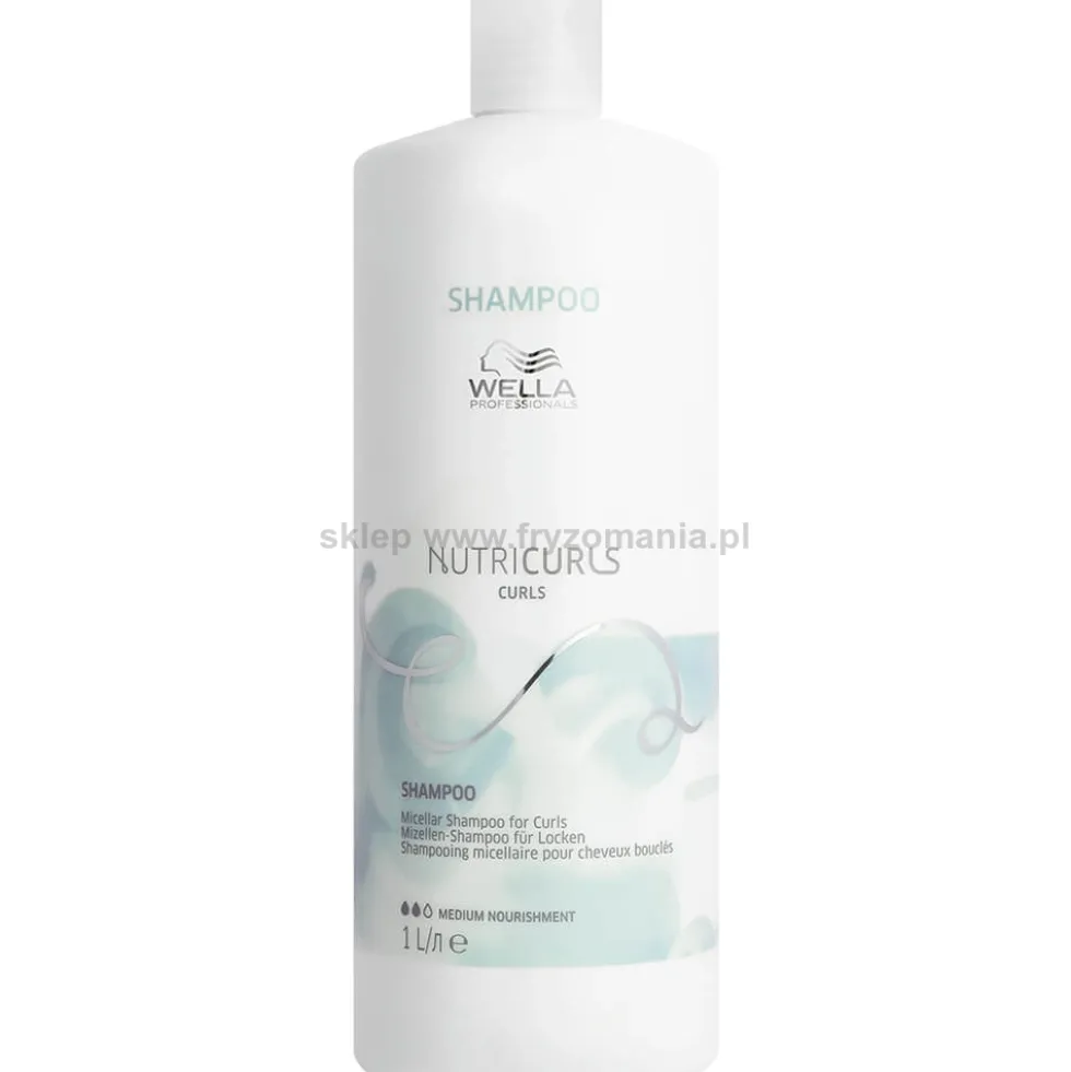 Wella Professionals Nutricurls Curls Szampon miceralny do włosów kręconych 1000ml