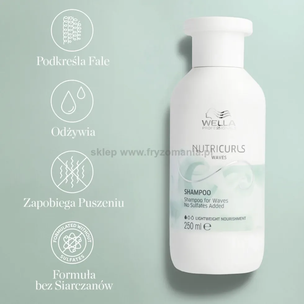 Wella Professionals Nutricurls Waves Szampon do włosów falowanych 1000ml