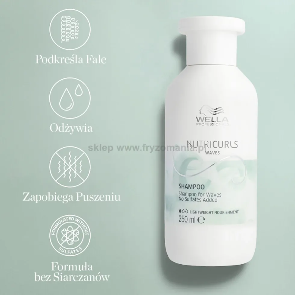 Wella Professionals Nutricurls Waves Szampon do włosów falowanych 250ml