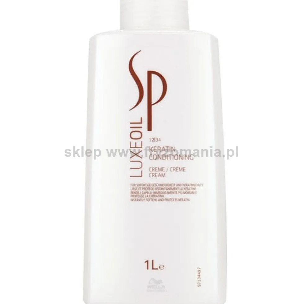 Wella Professionals SP LuxeOil Keratin krem odżywka nawilżająca do włosów z keratyną 1000ml
