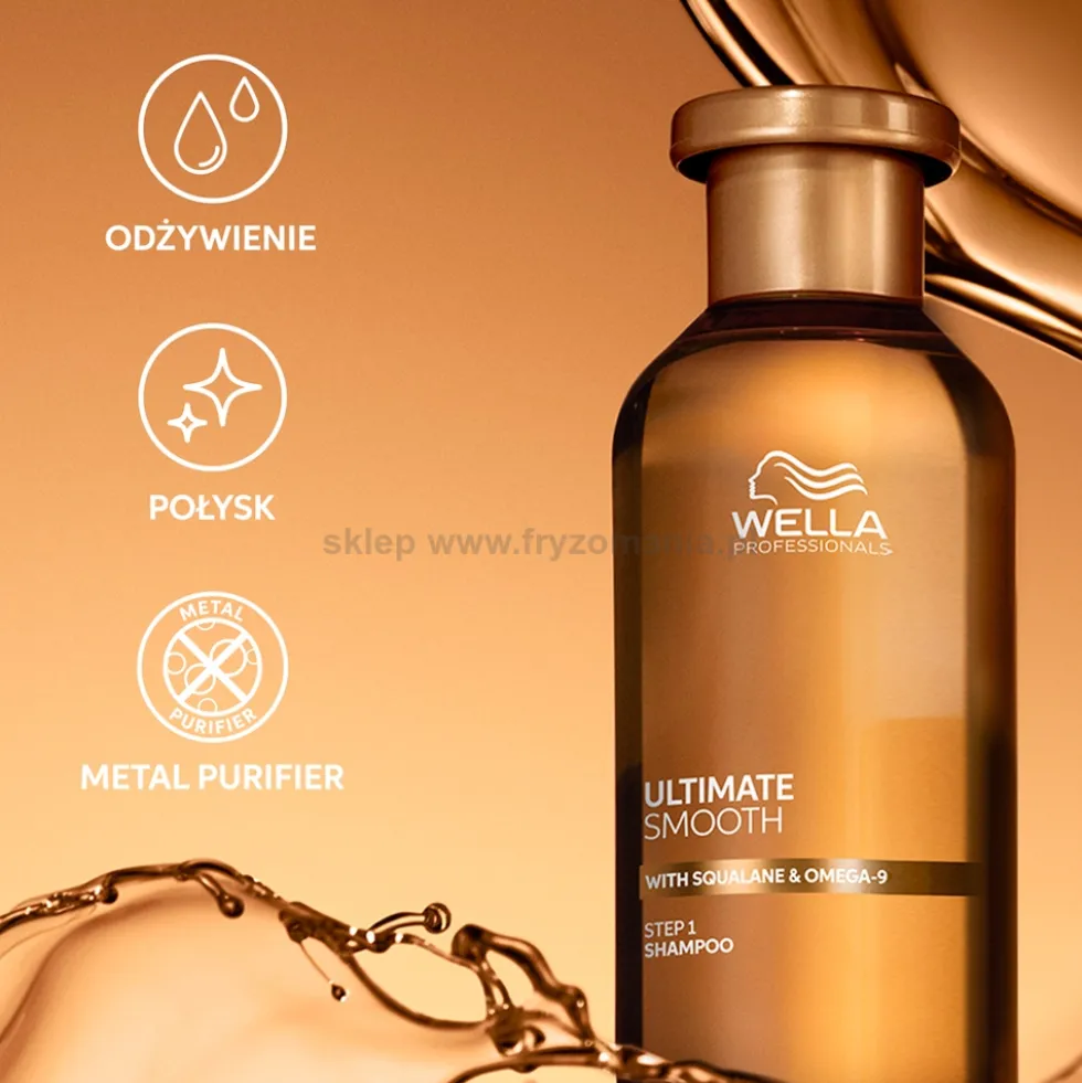 Wella Professionals Ultimate Smooth Szampon do włosów suchych i puszących się 1000ml