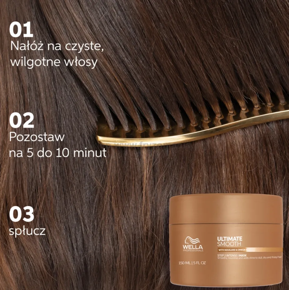Wella Professionals Ultimate Smooth Maska do włosów suchych i puszących się 75ml