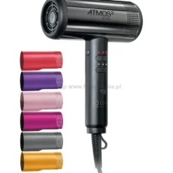 Zestaw Diva Atmos Ultra 2 Suszarka do włosów z dyfuzorem czarna 2000W + wymienna obudowa różne kolory