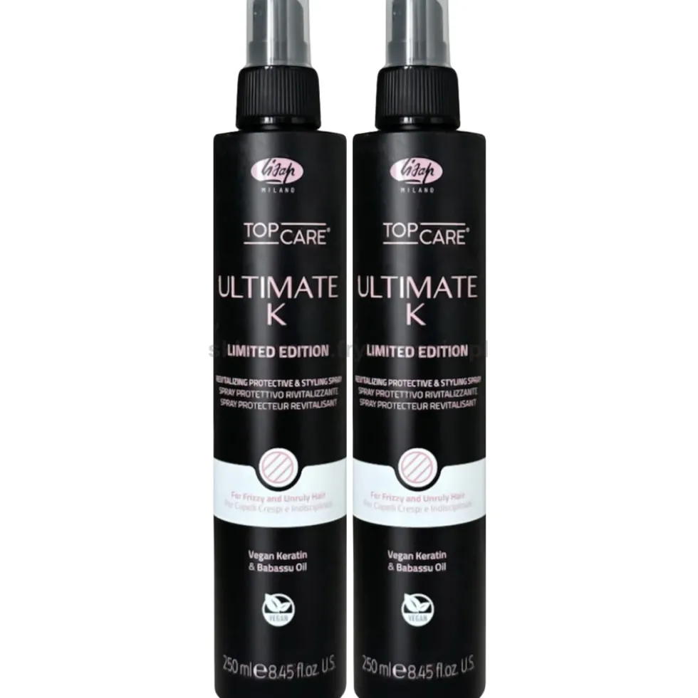 Zestaw: 2 x Lisap Ultimate Straight Fluid spray do prostowania 250ml